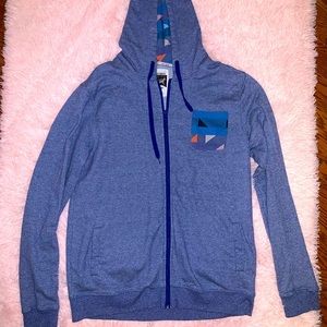 Blue Zip Up Jacket